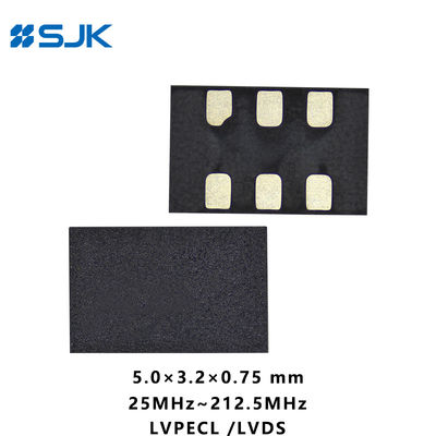 SMD 5032 Programmable MEMS LVDSL Differential Oscillator With 6Pads Support 1-220MHz 2.25-3.63V